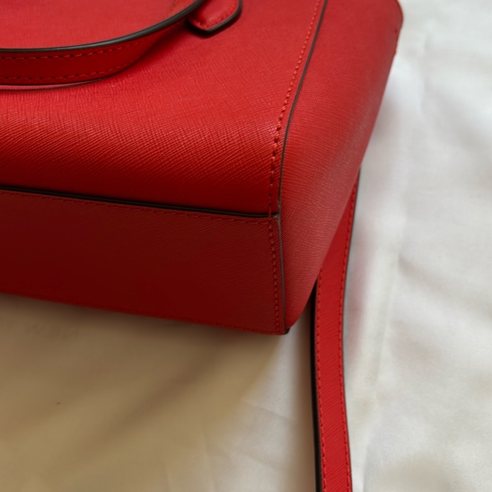 Tory Burch Emerson Mini Top Zip Tote (Brilliant Red) - Picture 5 of 13